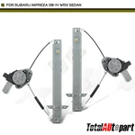 2PCS Window Regulator W/ Motor Rear For Subaru Impreza 2008-2014 Wrx 2012-2014. Fixed Price $118.88.