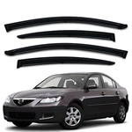 Tape-on Window Visor Rain Guards Deflectors For 2004-2009 Mazda 3 Sedan. Fixed Price $42.95.