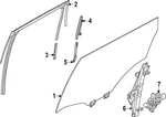 Genuine Nissan Door Window Glass Surround Channel Bracket 82217-7JA0A. Fixed Price $90.30.