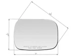 For Mirror Glass W/pads 6X9" 88-02 Gm Full Size Pickup Truck Van Passenger Side. Fixed Price $15.30.