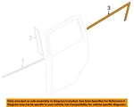 Nissan Oem 11-23 Armada Rear Door Exterior Trim-black Out Tape 828121LA3A. Fixed Price $42.10.