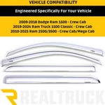 Avs Ventvisor Front & Rear Chrome Window Deflectors For Ram 1500 2500 3500. Fixed Price $143.99.