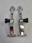 Pair Used Original Genuine Porsche 356 Chrome Rear Quarter Window Latches #5. Fixed Price $150.00.