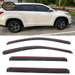 In-channel Window Visors Fits 14-19 Toyota Highlander Rain Sun Guard Deflector. Fixed Price $35.88.