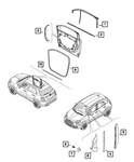Genuine Mopar Front Door Glass Weatherstrip Right 68285490AA. Fixed Price $261.90.