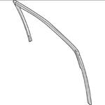 22-23 Ford Maverick Crew Cab Driver Door Glass Rubber Channel Run NZ6Z-6021597-A. Fixed Price $70.00.