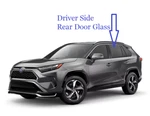 Fits Toyota RAV4 2019-2023 Driver Side Left Rear Door Window Glass. Fixed Price $112.90.