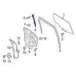 For Mazda CX-5 2017-2025 KB7W726AY Rear Right Window Regulator Guide. Fixed Price $13.37.