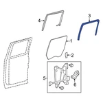 Ford F-150 2009-2014 9L3Z1625767A Rear Left Window Channel. Fixed Price $136.78.