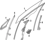 Genuine Nissan Run Weather-strip 80331-7BA0A. Fixed Price $121.29.