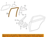 Toyota Oem 12-14 Camry Window Glass-rear Door-run Channel Right 6814206080. Fixed Price $100.62.
