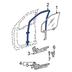 Ford Excursion 2000-2005 CC3Z2521596B Front Right Window Channel. Fixed Price $195.70.