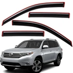 For 2008-2013 Toyota Highlander In-channel Sleek Rain Guard Window Vent Visor. Fixed Price $42.97.