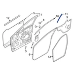 For Nissan Rogue 2021-2026 808166RA0A Front Right Lower Black Out Tape. Fixed Price $21.17.