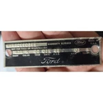 1966 Ford Thunderbi Body Data Plate Tag. Fixed Price $42.50.