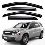 Tape-on Acrylic Smoke Window Visor Rain Guard For 2005-2009 Chevrolet Equinox. Fixed Price $42.95.