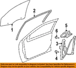 Chrysler Oem 11-14 200 Front Door-window Glass Run Right 5074560AI. Fixed Price $200.00.