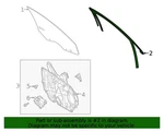 Ford Oem 2020-2023 Escape Right Front Door Window Channel Run LJ6Z7821596F Nib. Fixed Price $105.35.