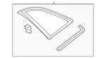 Genuine Audi Quarter Glass 4KE-845-297-AJ-NVB. Fixed Price $385.56.