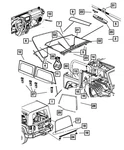 Genuine Mopar Door Glass Frame Right 55397412AD. Fixed Price $139.23.
