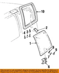 Gm Oem 96-25 Express 1500 Back Door Glass Hardware-hinge 15982180. Fixed Price $34.45.