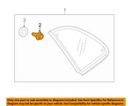 Mitsubishi Oem 07-18 Outlander-quarter Glass Clip MR533347. Fixed Price $5.56.