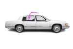 Fits 91-93 Cadillac Deville, Fleetwood & Sixty Special Rear Passenger Door Glass. Fixed Price $150.95.
