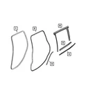 Genuine Mopar Door Glass Weatherstrip Right 68251792AC. Fixed Price $112.38.