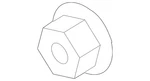 Genuine Ford Back Glass Nut N621901S424. Fixed Price $7.92.