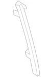 Genuine Mazda Window Regulator Guide KB7W-73-6AY. Fixed Price $12.03.