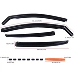 Rain Guards Vent Visors Shade For 2013-2019 Nissan Sentra Shatterproof. Fixed Price $57.00.