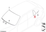 Genuine Bmw X1 Zinoro 1E E84 M12 Frame For Fixed Side Window Right 51352990394. Fixed Price $19.11.