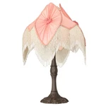 Meyda Lighting 31" High Fabric/fringe Pink Pontiff Table Lamp - 267683. Fixed Price $727.05.