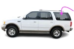 FITS:97-2002 Ford Expedition Rear Left Driver Quarter Window Glass Movable/clear. Fixed Price $170.95.