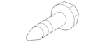 Genuine Mitsubishi Sash Channel Screw MF201546. Fixed Price $10.36.