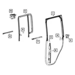 Mopar Quarter Window Seal. Fixed Price $181.03.