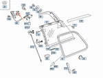 Mercedes-benz Gl X164 Rear Side Window Bearing A2516700020. Fixed Price $31.65.