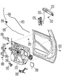 Genuine Mopar Window Regulator Motor Left 68045135AB. Fixed Price $125.84.