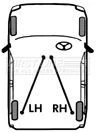First Line FKB2850 Rear Left Hand Brake Cable Fits Bmw X3. Fixed Price $24.43.