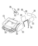Genuine Mopar Windshield Spacer 55028214. Fixed Price $39.24.