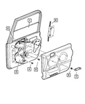 Genuine Mopar Front Door Glass Channel Left 55175405. Fixed Price $42.54.