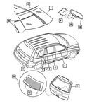 Genuine Mopar Rear Door Glass Run Weatherstrip Left 5102343AC. Fixed Price $91.64.