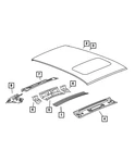 Genuine Mopar Windshield Header 5160264AC. Fixed Price $19.37.