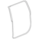 Genuine Gm Rear Driver Side Door Weatherstrip 84843462. Fixed Price $101.76.