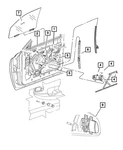 Genuine Mopar Door Glass Channel Left 5179453AA. Fixed Price $8.13.