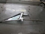 Chrome Has Some Pits Right Front Door Vent Glass Fits 65-66 Mustang 355519. Fixed Price $115.00.