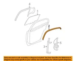 Gm Oem 04-08 Grand Prix Rear Door Glass Hardware-run W'strip 10350750. Fixed Price $64.20.