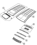 Genuine Mopar Roof Rear Header 68067777AC. Fixed Price $98.74.