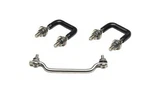 Kentrol 30439 For Jeep Wrangler Yj 1987-95 Windshield Tie Down Kit Polished Sta. Fixed Price $44.99.