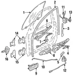 Genuine Honda Run Channel 72235-SR1-A00. Fixed Price $73.90.